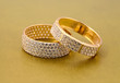 Photo: Golden jewelry two rings Golden jewelry two rings