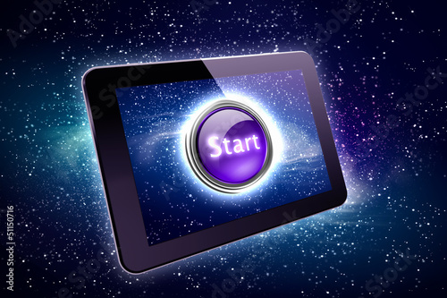 Illustration: Great tablet with a Start button Great tablet with a Start button
