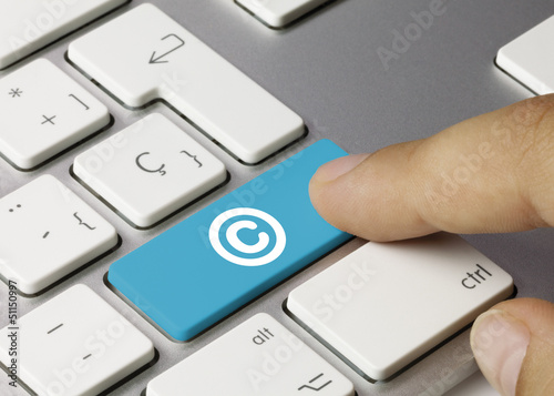 Photo: Copyright keyboard key Copyright keyboard key