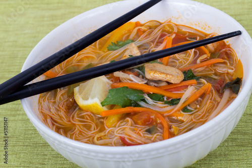 Photo: tom yum soup bowl tom yum soup bowl