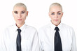 beautiful women with short hair wearing mens clothes