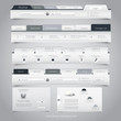 Web design navigation set. Vector