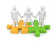 Partnership. Helping hand