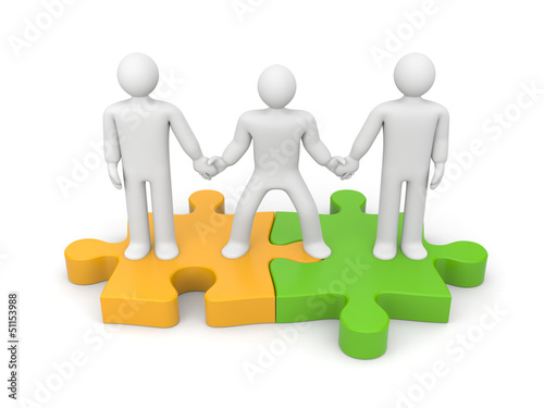 Illustration: Partnership. Helping hand Partnership. Helping hand