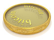Müntze_bitcoin Goldring - 3D