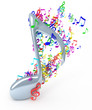Illustration: Music notes Music notes