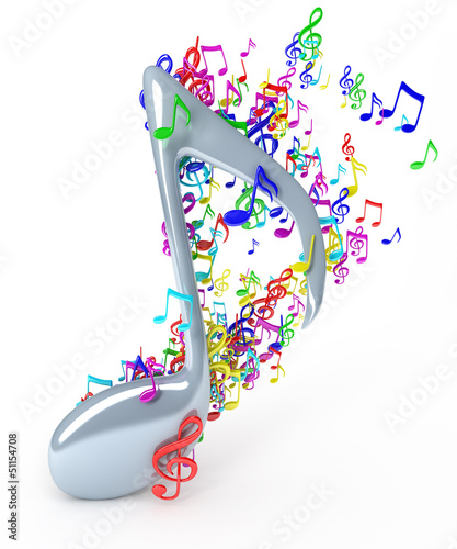 Illustration: Music notes Music notes