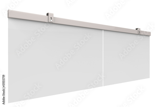 Illustration: Blank advertising billboard Blank advertising billboard