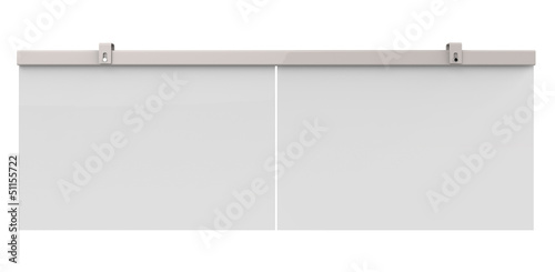Illustration: Blank advertising billboard Blank advertising billboard