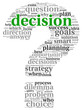Decision concept in tag cloud