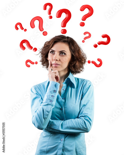Photo: Questions round a head Questions round a head