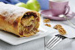 apple strudel on a dish