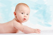Curious look of a cute little child