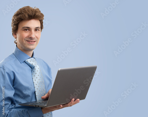 Photo: businessman with laptop businessman with laptop