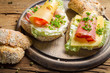 Photo: Sandwiches made of fresh vegetables Sandwiches made of fresh vegetables