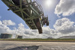 Arm of an industrial dry bulk stacker/reclaimer
