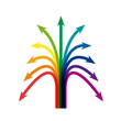 Vector arrows background