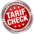 Button "Tarifcheck" rot/silber