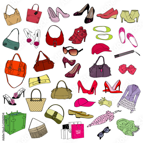 Vector: vintage fashion icon vintage fashion icon