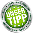 Button "Unser Tipp" grün/silber