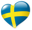 Heart Sweden vector