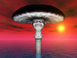Alien Planet with Alien Plant