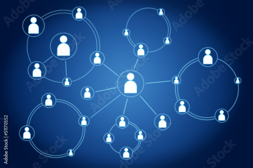 Illustration: network connections concept network connections concept