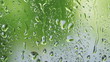 Water drops at blurred background, covered with water drops - co