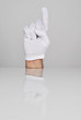 Hand up with index finger