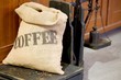 bag of coffee and old weight