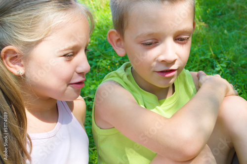 Photo: Children talking Children talking