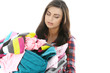 Photo: Woman Carrying Laundry Woman Carrying Laundry