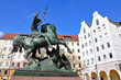 Berlin - Nikolaiviertel mit St.-Georg-Denkmal