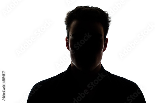 Photo: Man figure in silhouette Man figure in silhouette