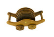 ornamented pallet holder with six round coaster