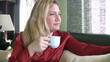Relaxed  lady with a cup of coffee