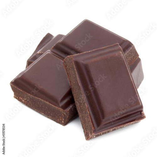 Photo: Carrés de chocolat Carrés de chocolat
