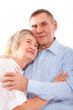 portrait of smiling elderly couple