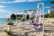 Wedding Arch And Set Up On Beach