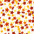 Seamless background with golden stars