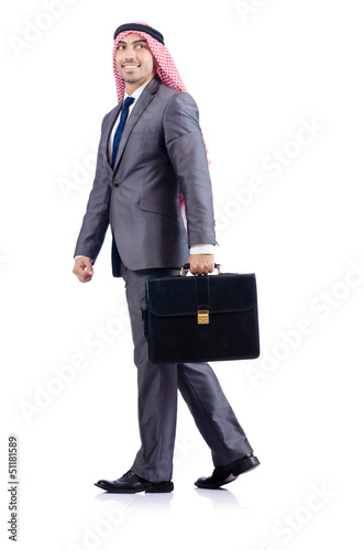 Photo: Arab businessman isolated on the white Arab businessman isolated on the white