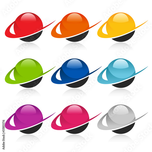 Vector: Swoosh Colorful Sphere Icons Swoosh Colorful Sphere Icons