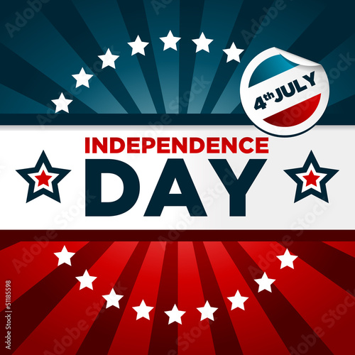 Vector: Patriotic Independence Day Banner Patriotic Independence Day Banner