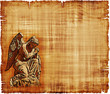 Angel in Prayer Parchment