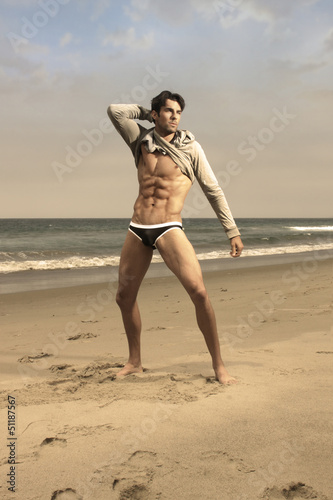 Photo: Man on beach Man on beach