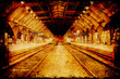 Retroplakat - Bahnhof