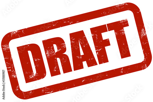 Illustration: Grunge Stempel rot DRAFT Grunge Stempel rot DRAFT