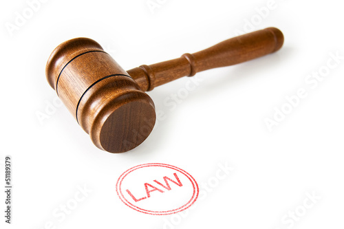 Photo: Gavel & Red Law Stamp Gavel & Red Law Stamp