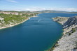 Foto: Meerenge von Maslenica, Kroatien Meerenge von Maslenica, Kroatien