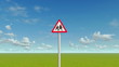 European School Crossing Roadside Warning Sign.